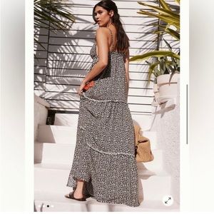 EUC - Maaji animal print maxi boho dress - M